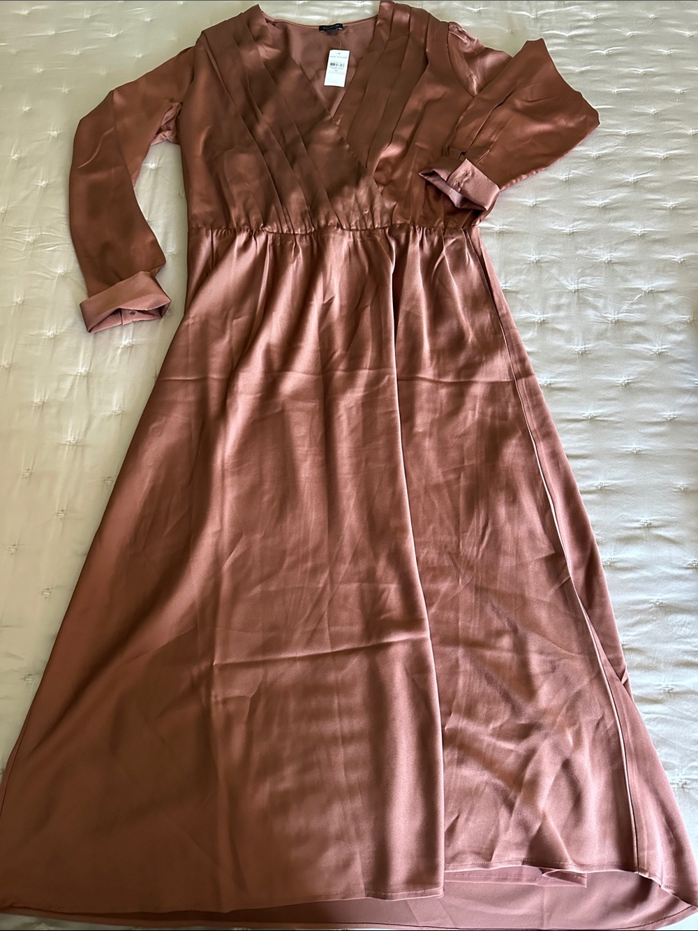 Ann Taylor Satin Maxi Dress